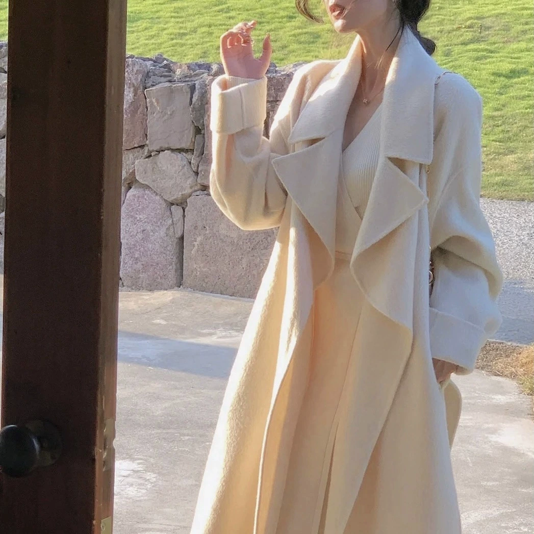 Зимняя подруга Quanmao длинные волосы и толстый реальный ощущение оверсайз двусторонний