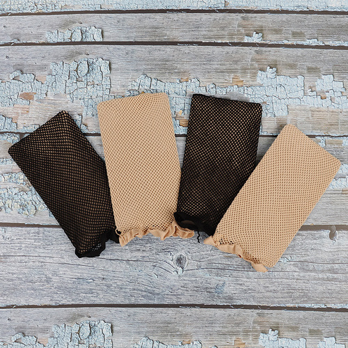 Hair nets for wigs, wig hair nets, wig net caps with both ends open, hair nets, black and off-white hair nets