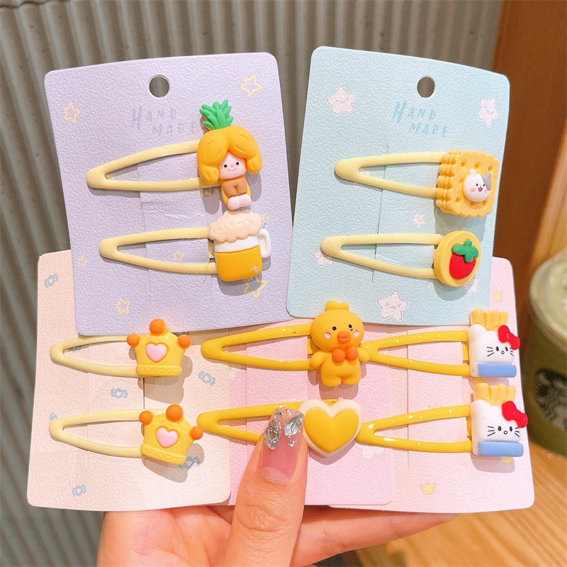 Corea del Sur accesorios para el cabello de los niños BB clip tarjeta pelo roto bebé flequillo clip lateral tocado niña horquilla accesorios para el cabello Niña
