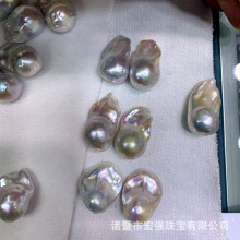裸珠白色淡水巴洛克珍珠无修补可挑配对耳饰异形长鱼尾不规则珍珠