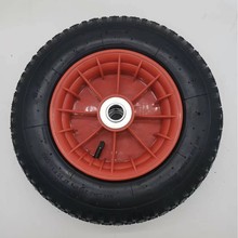 厂家销售高品质4.00-8寸橡胶充气轮子手推车轮胎货仓车轮子内外胎