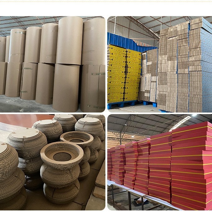 Cat claw board corrugated paper can be processed custom-shaped cutting smooth origin manufacturer high-density pet toys