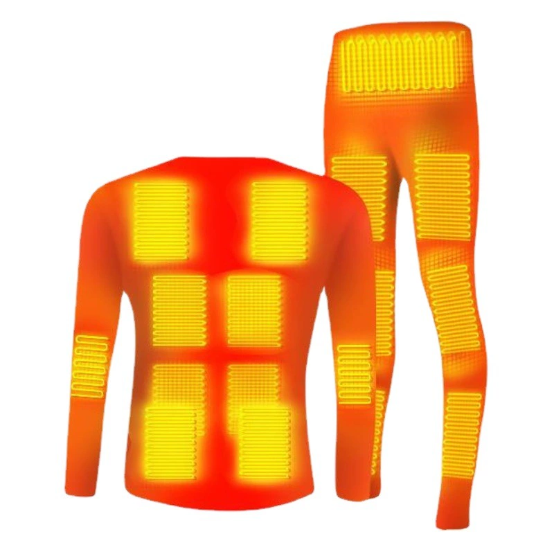 Зимнее холодостойкое тепловое нижнее белье с зарядкой, костюм, мужское и женское приложение, интеллектуальный контроль температуры, нагревательная одежда, электрическая осенняя одежда