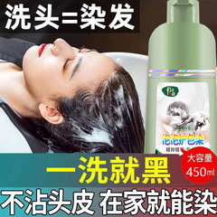 泡泡染髮劑純自己在家染髮膏天然植物溫和流行色蓋白髮不沾頭批發