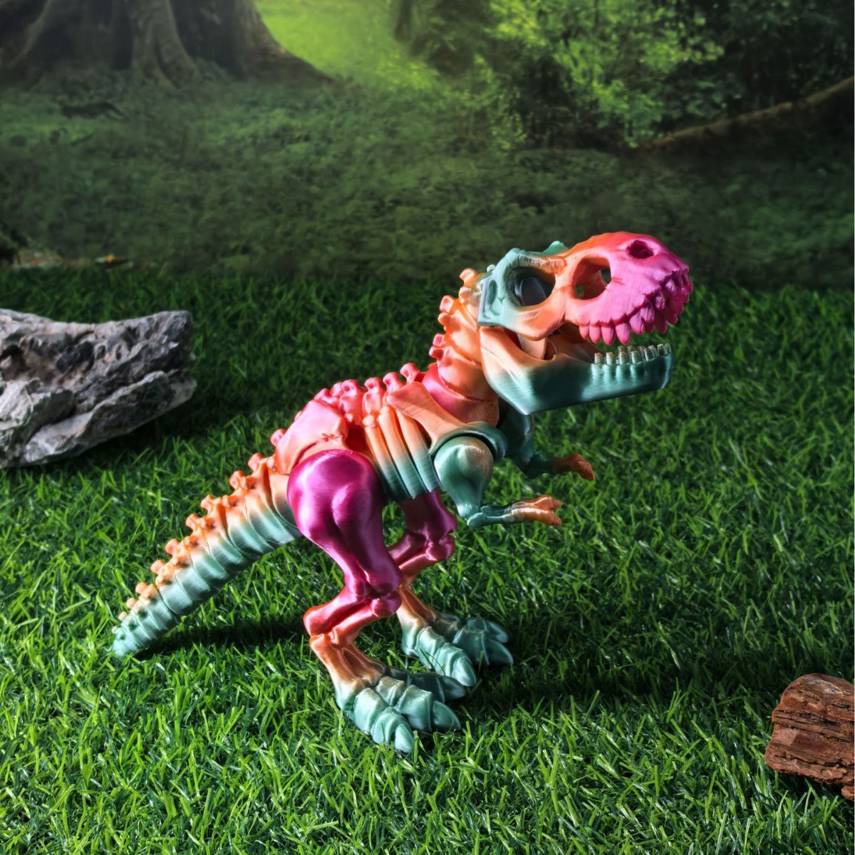 티라노사우루스 렉스-레인보우(랜덤 그라데이션 컬러)