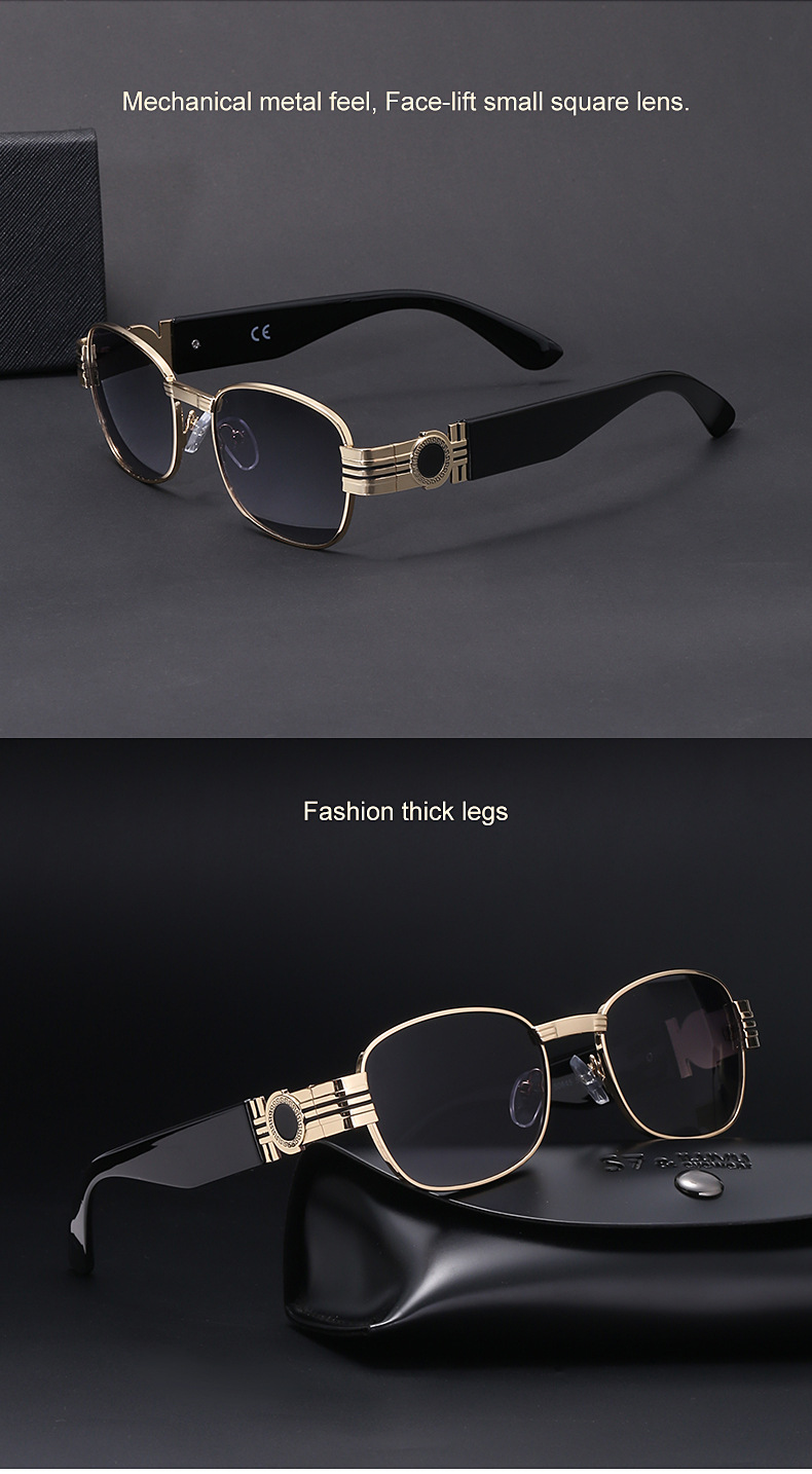 Fashion Anti-uv Small Frame Metal Sunglasses Wholesale display picture 20