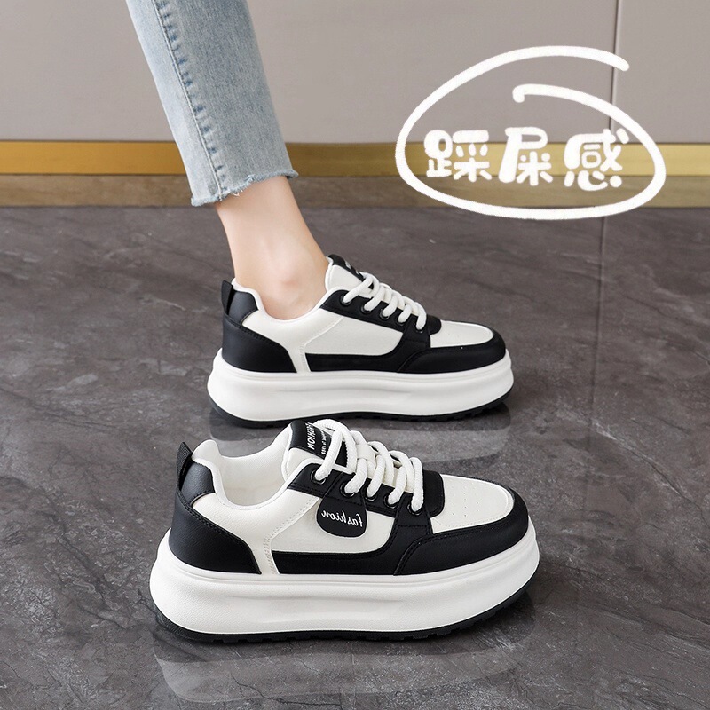 Women's 2025 New Autumn and Winter Soft-Soled Black and White Panda Sports Sneakers 34 Size Women's 2025 New Autumn and Winter Soft-Soled Black and White Panda Sports Sneakers 34 Size
