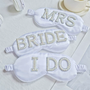 Маска для сна для невесты BRIDE/MRS/I DO свадебный подарок