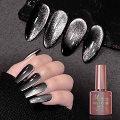 Nail Art Black Quartz Cat's Eye Flashing Dark Fairy Style Nail Polish Xiaohongshu Whitening Nail Polish Gel Wholesale