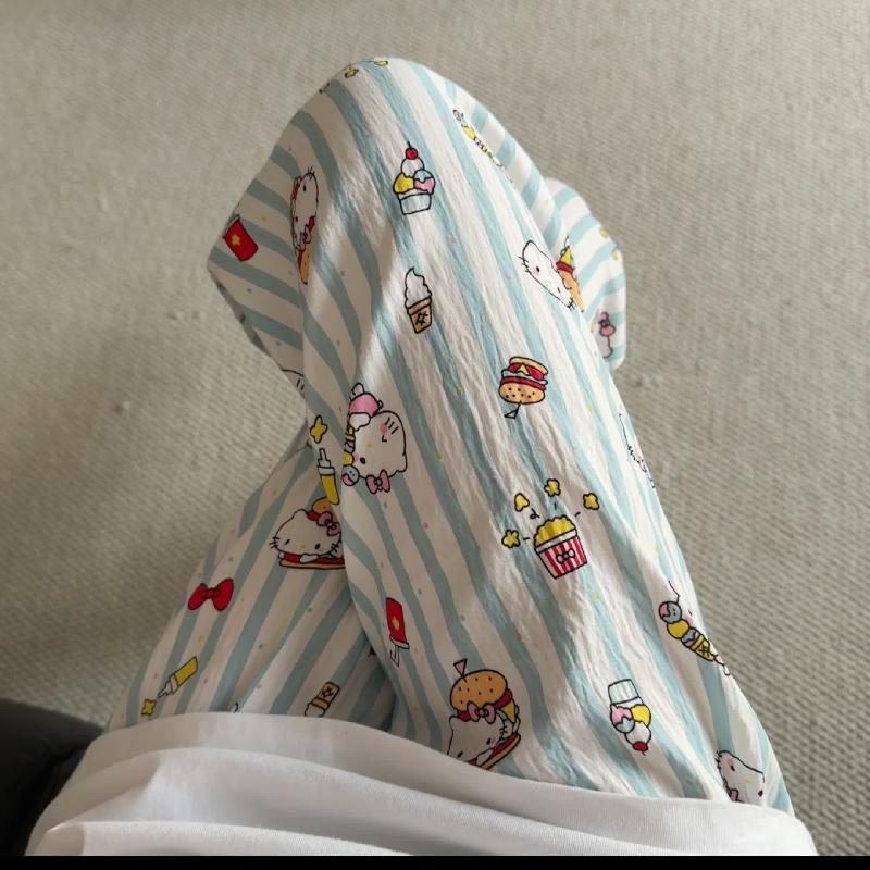 Primavera y verano · Pantalones de pijama casuales para mujeres pantalones a prueba de mosquitos rojos en línea 2025 nuevos pantalones caseros para llevar