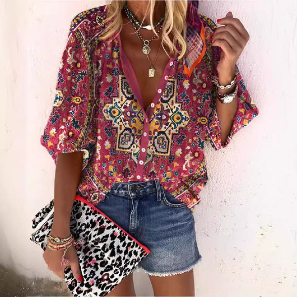 fashionable summer retro shirt