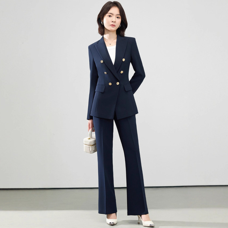 2025秋装高级感西服套装女简约干练气质女神范通勤职业小西装外套|undefined