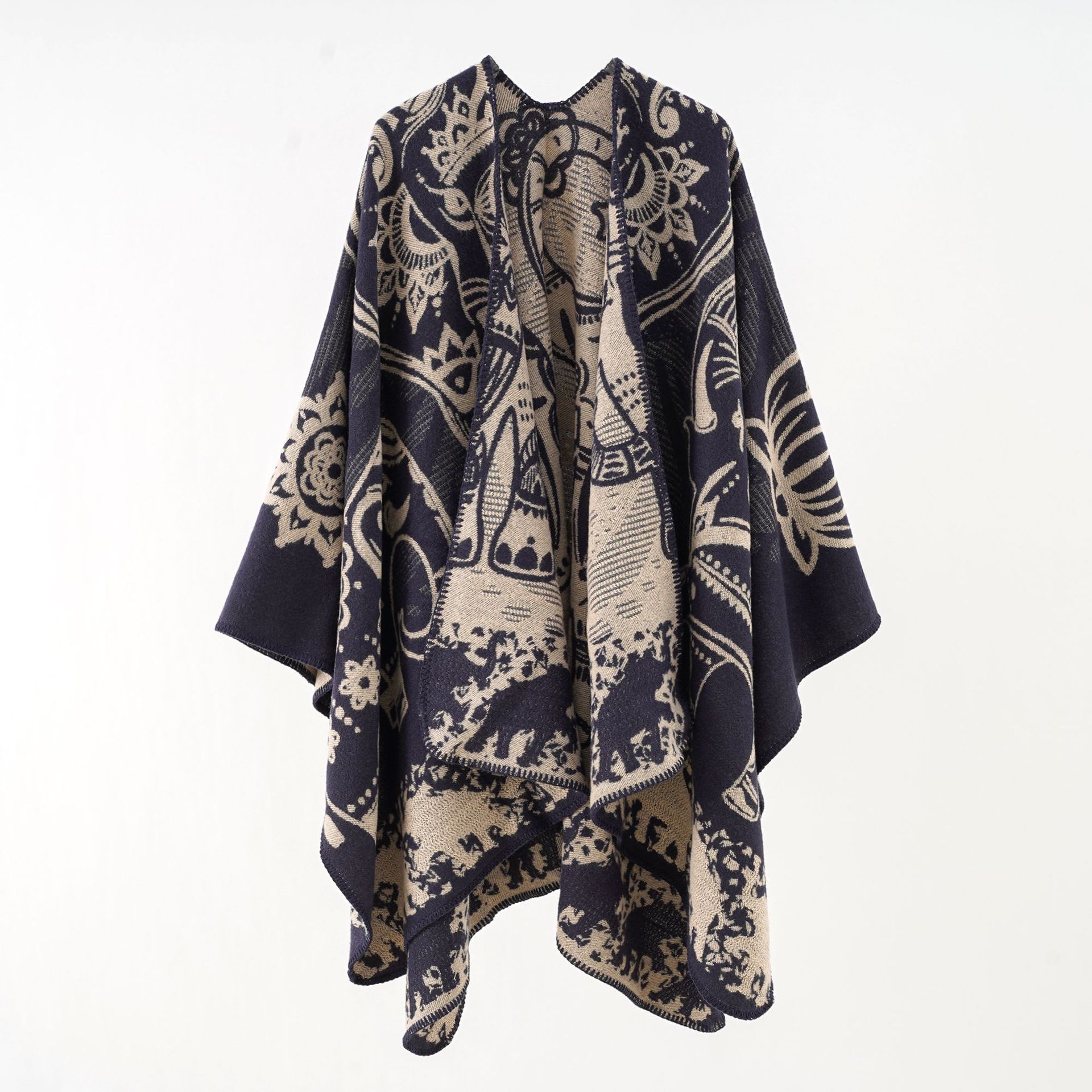 Moda europea y americana Otoño e Invierno Venta caliente Cachemira bufanda de mujer versátil grueso chal