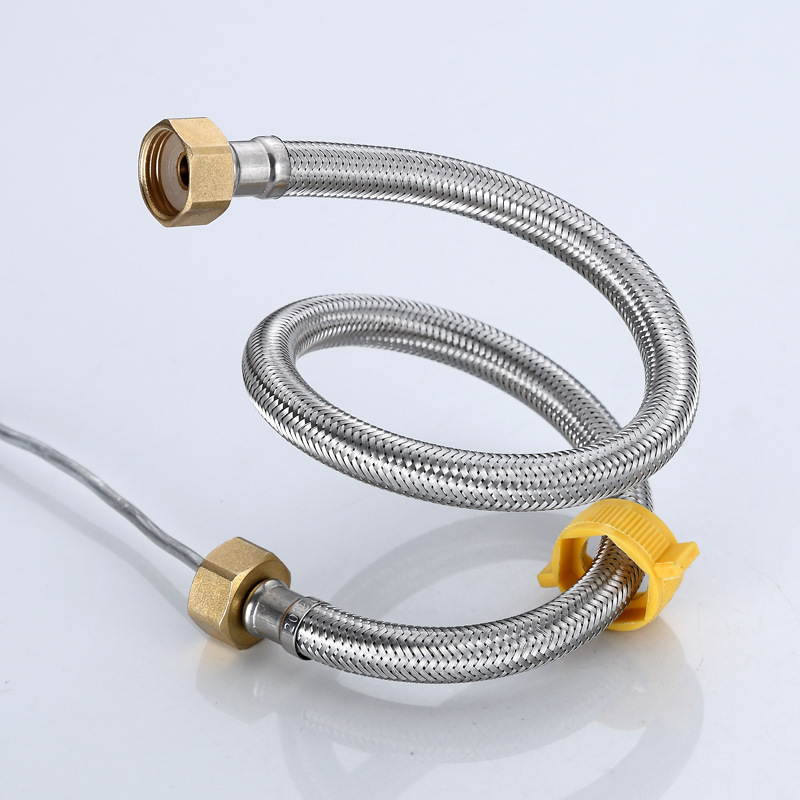 304 stainless steel water pipe hose high pressure quarter metal explosion-proof water inlet hose faucet hose pipe water pipe