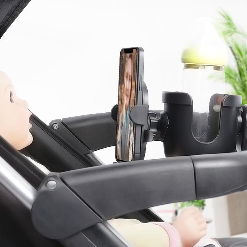 婴儿推车杯架伞车水杯奶瓶手机架溜娃神器杯托多功能童车通用配件