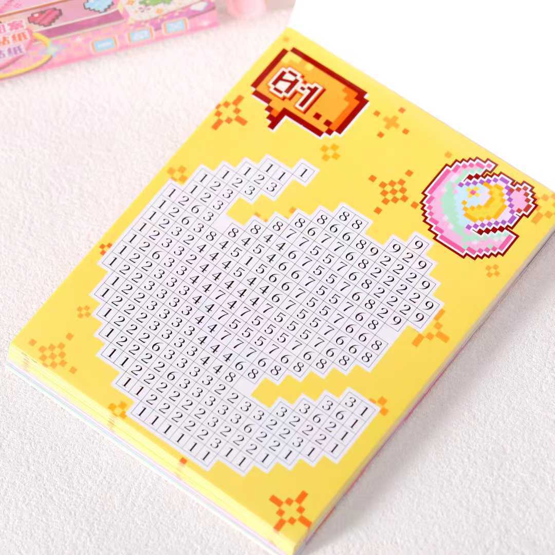 Nuevo 22 píxeles pegatinas de frijoles regalo infantil DIY juguetes de puzzle coloridos libro de juegos de ensamblaje