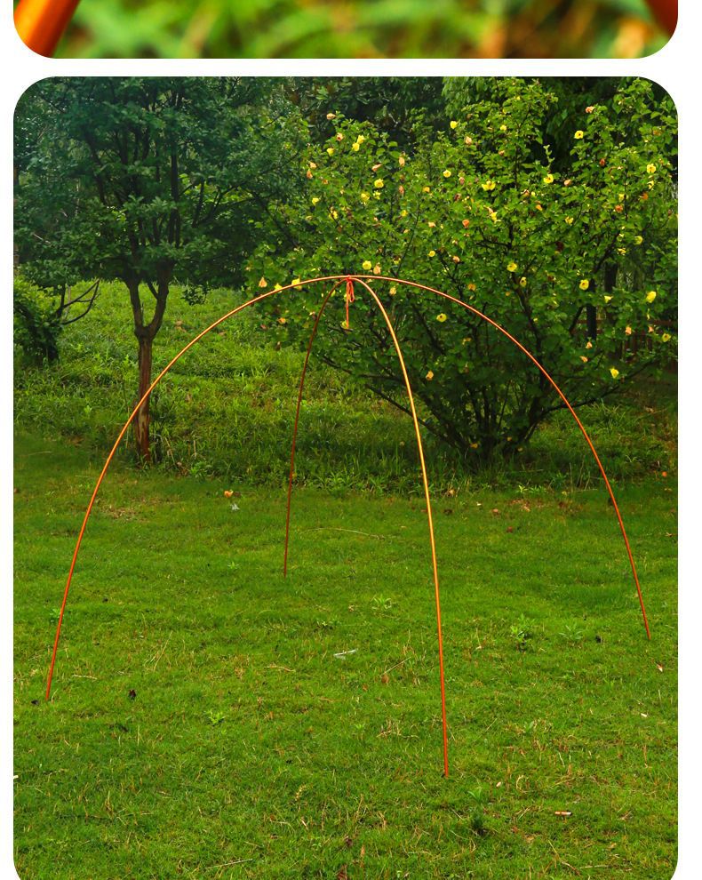 Wind-powered pole outdoor aluminum alloy tent pole, portable folding support pole for two or more people, lightweight tent bracket