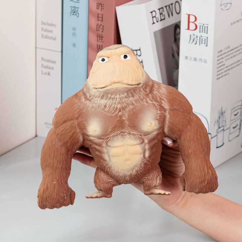 Wholesale New in stock Hot Wang Zong Gorilla Decompression Toy TPR Sand Loading Creative Pinch Music Decompression Toy