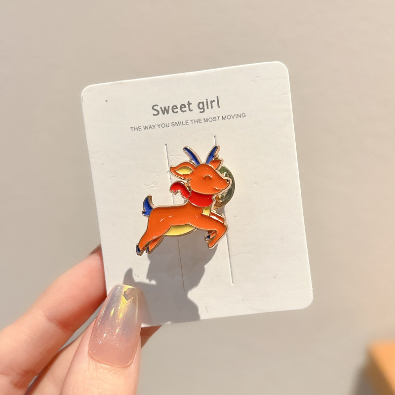 Broche de goteo de aceite de metal para hombres y mujeres bolsos fijos accesorios de decoración insignia de aleación japonesa joyería al por mayor 2024 nuevo