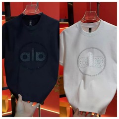 秋季新款轻奢短袖t恤男装休闲时尚烫钻高端韩版圆领半袖时尚轻奢