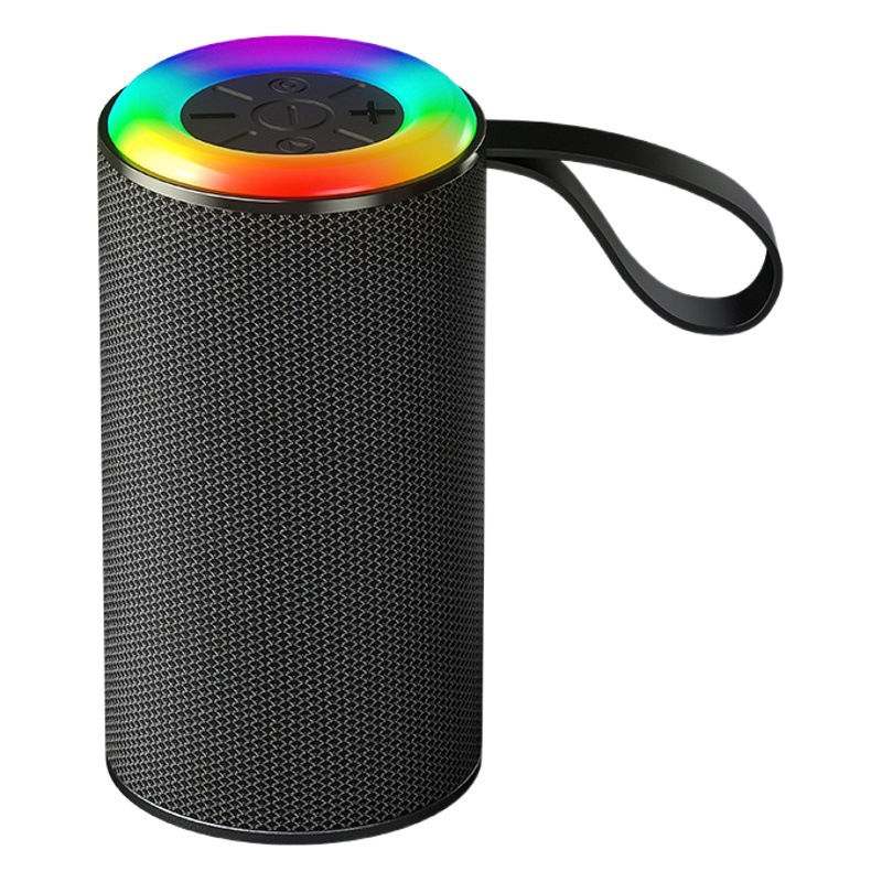 2024 nuevo altavoz inalámbrico Bluetooth al aire libre portátil impermeable pequeña lámpara estéreo con luz RGB sonido estéreo