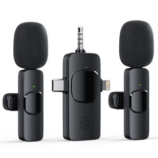 New wireless microphone collar clip type radio microphone recording equipment clip collar type bluetooth anchor live tremolo mobile phone