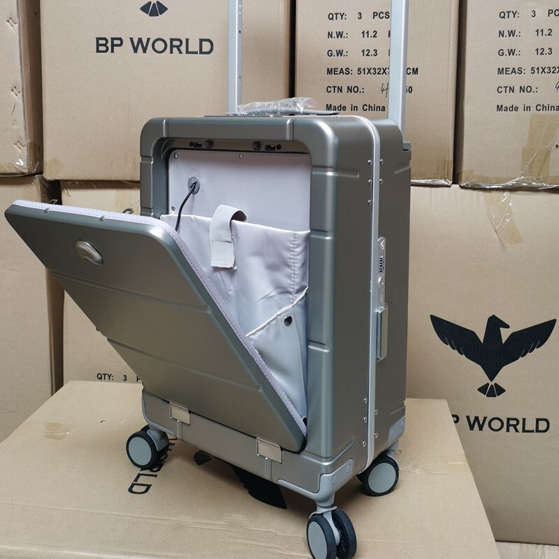 PC Front Open Lid Wide Trolley Case Side Opening Laptop Computer Sandwich Luggage 20 Inch Business Boarding Luggage PC Front Open Lid Wide Trolley Case Side Opening Laptop Computer Sandwich Luggage 20 Inch Business Boarding Luggage