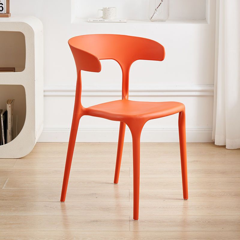 Sillas de plástico sillas de comedor de lujo sillas de mesa de estudio Macaron nuevo silla de corno silla de plástico para adultos