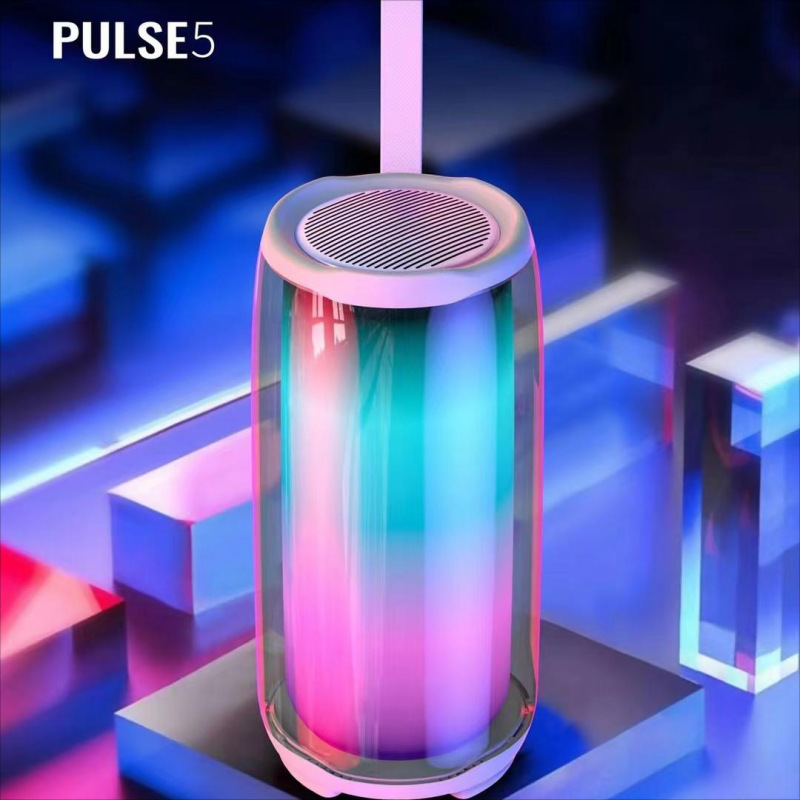 PULSE5 Speaker Five Generation Pulsating Portable Bluetooth Speaker Full Screen Colorful Light Heavy Subwoofer Desktop Decoration PULSE5 Speaker Five Generation Pulsating Portable Bluetooth Speaker Full Screen Colorful Light Heavy Subwoofer Desktop Decoration