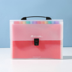 a4 student portable accordion bag rainbow multi-layer classification folder large capacity bill storage file bag wholesale