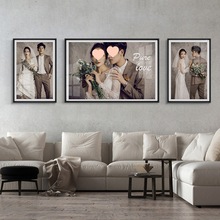 婚纱照相框组合挂墙照片墙影楼水晶洗照片宝宝照全家福放大