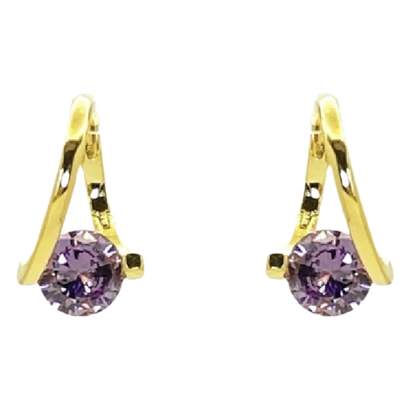 Korean Style New Arrival Earrings Micro-inlaid Zircon Ear Buckle Niche Design Sense Fashionable Exquisite Elegant Simple Multi-set Women's Earrings
