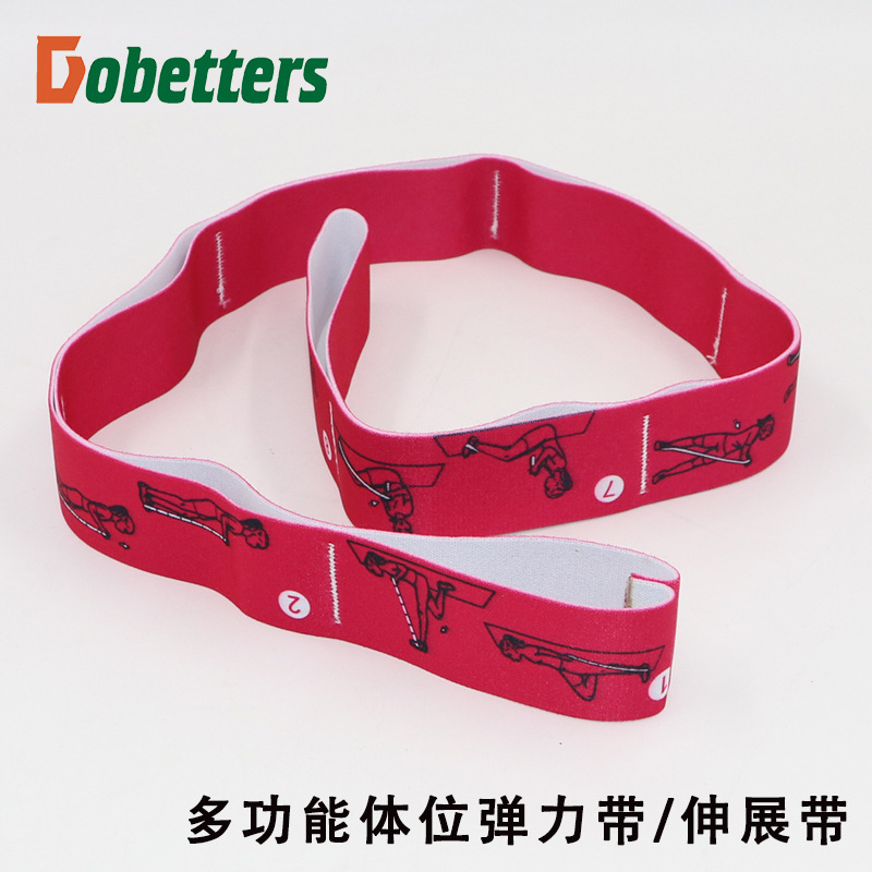 Multi-segmento de corrección de la banda digital de crisantemo cuerda de fitness yoga Danza Latina banda elástica banda de estiramiento posición número de banda