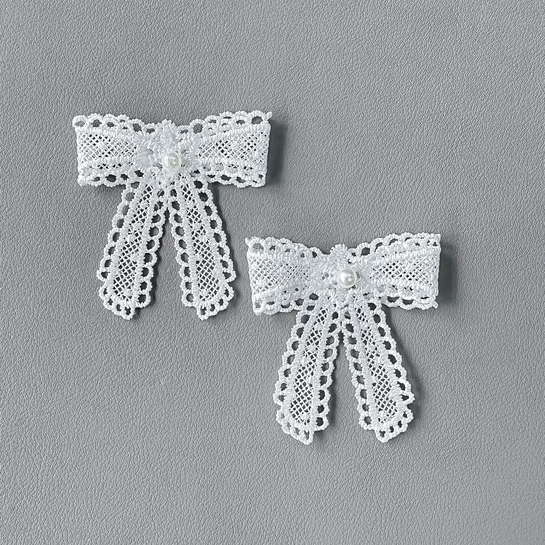 encaje mini arco vestido de perlas decalques DIY tocado de muñeca boutique accesorios comercio electrónico al por mayor image 4