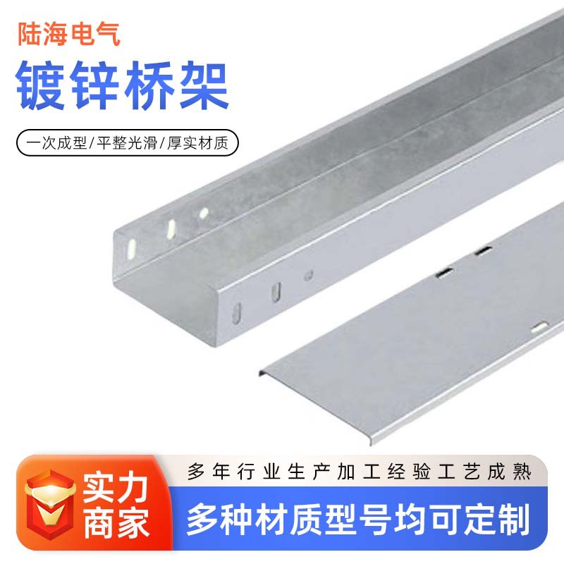 镀锌桥架室外不锈钢热浸锌防火喷塑电缆线槽梯式数据机房防腐桥架