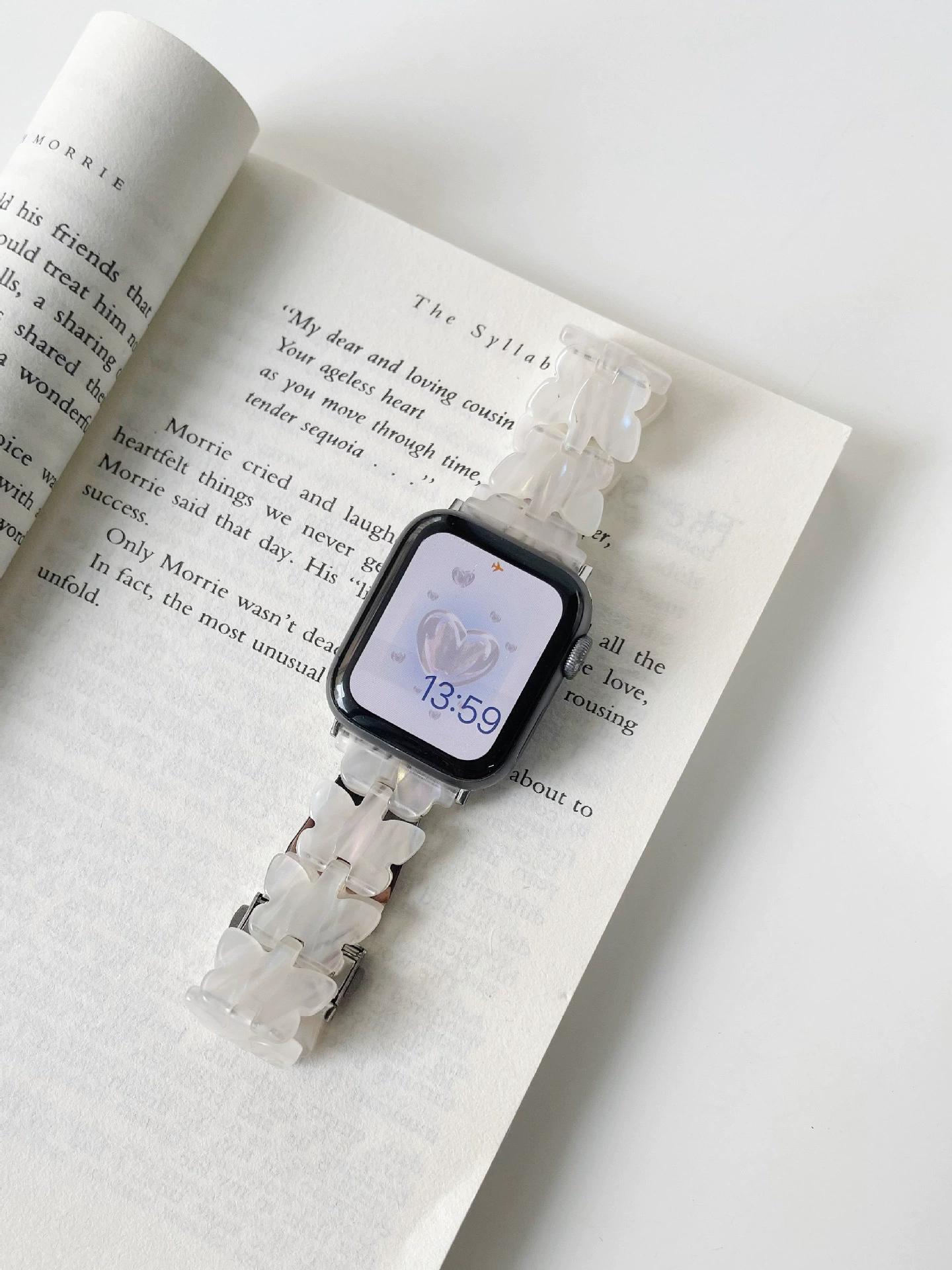 Ремешок для Apple Watch 7, бабочковый смоляный браслет, для 38/40/41 мм и 42/44/45 мм