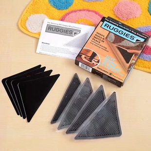 PU Triangular Carpet Non-slip Mat Seamless Washable Bathroom Home Carpet Anti-slip Floor Mat Spot Wholesale