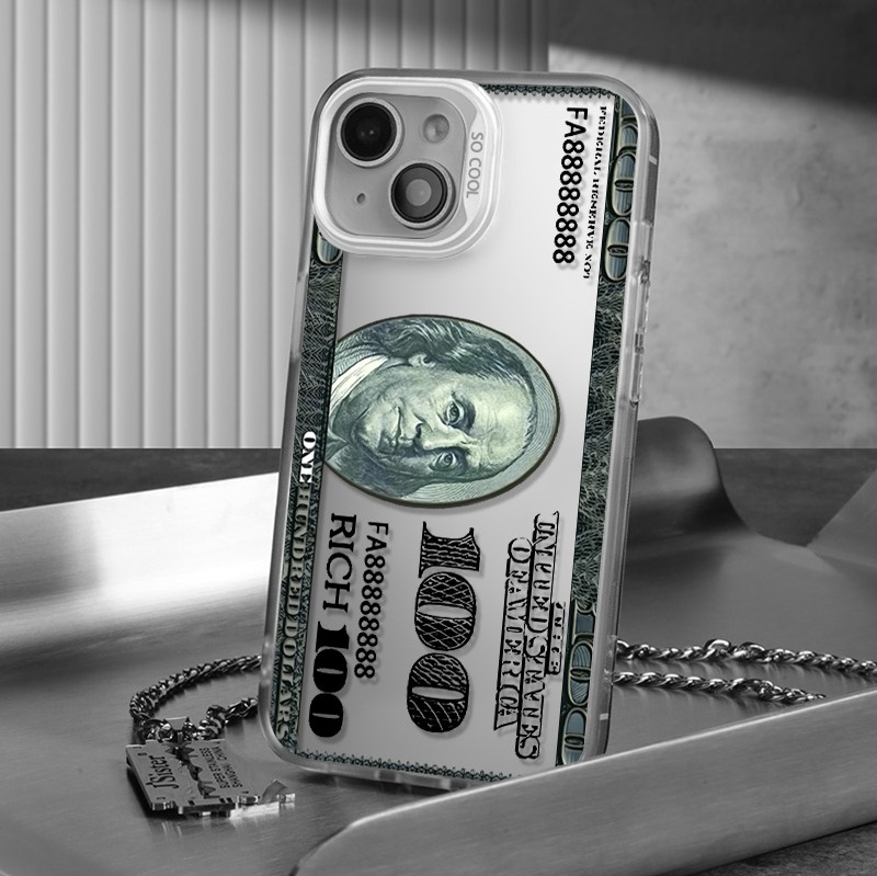 40g Weight iPhone Applicable Brands Phone Cases Classification PC Material Dollars Pattern Retro Style PC Dollars Retro Phone Cases Phone Accessories 11