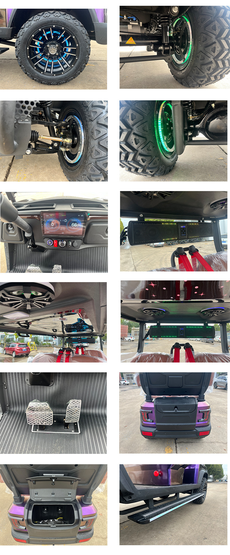 Electric Golf Carts, Hotel and Factory Campus Reception Vehicles, Tourist Vehicles, Scenic Area Patrol Vehicles, Golf Carts with Canopy