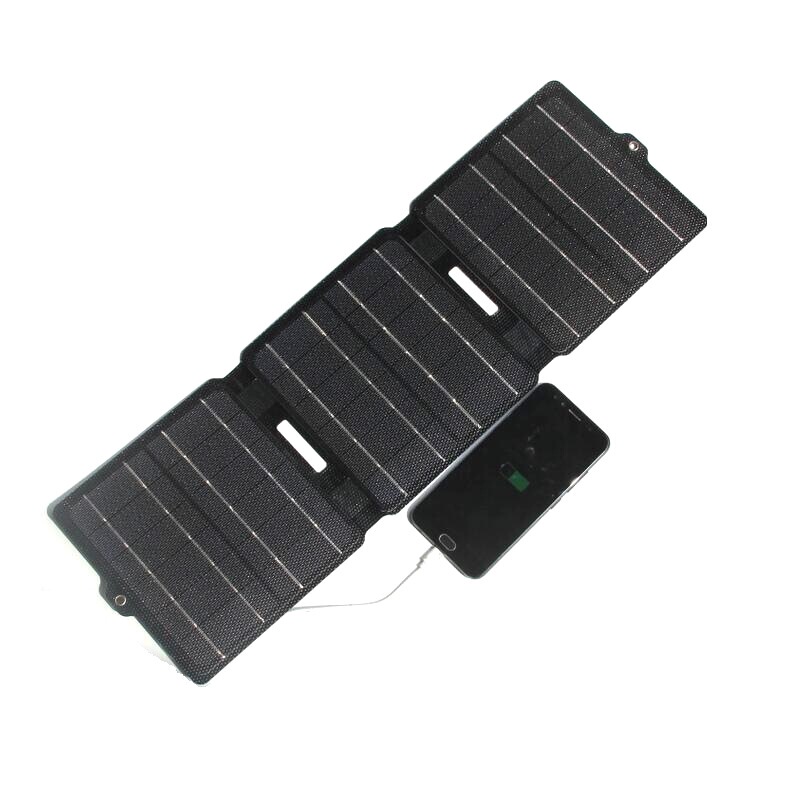 15W ETFE solar panel folding bag charger outdoor mobile phone power Bank solar charger waterproof