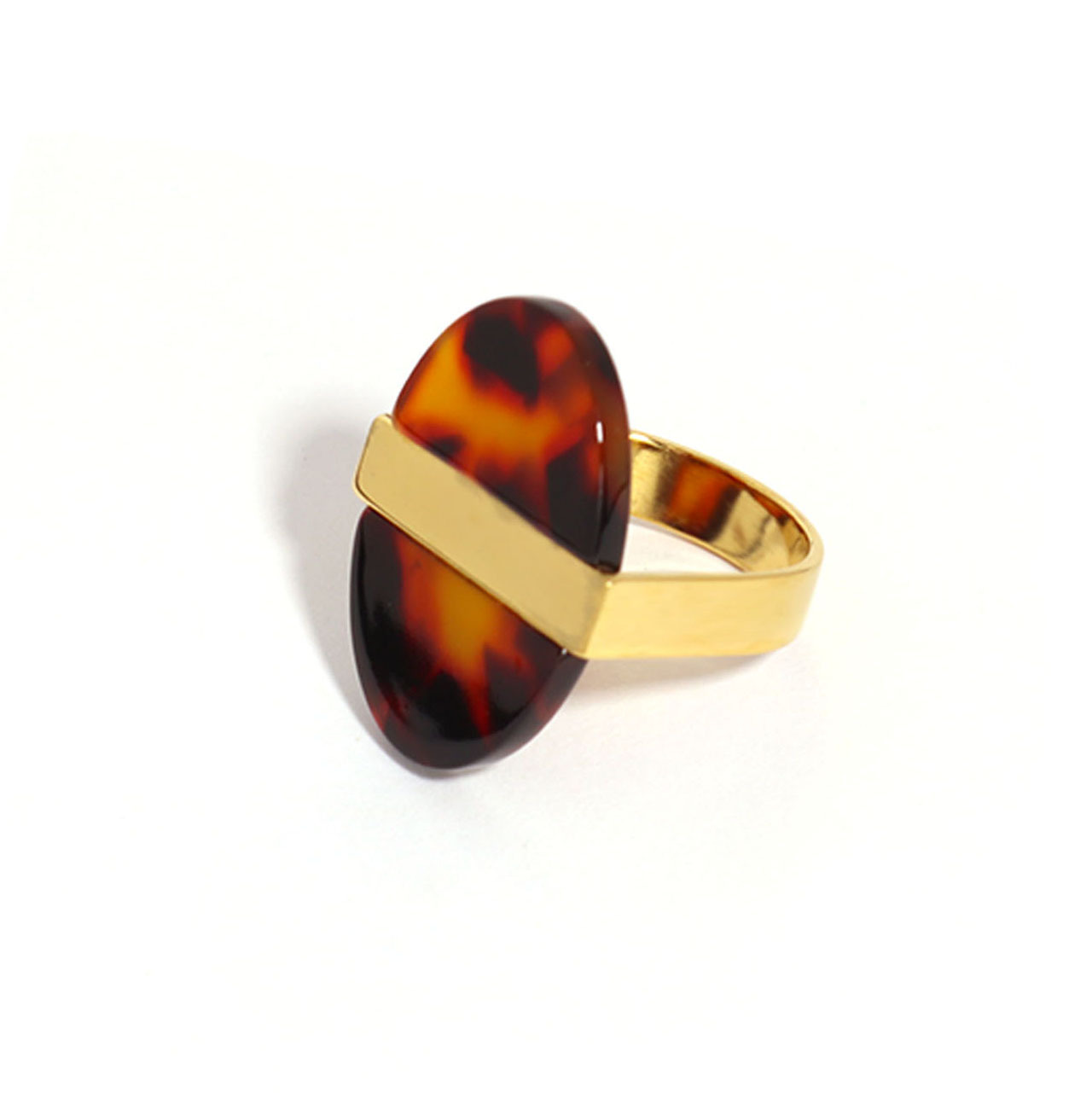 Oval Pattern Vintage Style Oval 304 Stainless Steel Acetic Acid Plating Women's Rings
