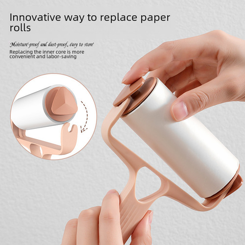 Cap-mounted hair removal device, household clothing hair removal magic tool, tearable adhesive roller for hair removal, hair roller