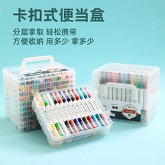 ダブルヘッドのアクリルのマークペンは色を通さないで、小学生の美術の柔らかい頭のアクリルのペンの子供の水彩の筆のセットを畳むことができます。