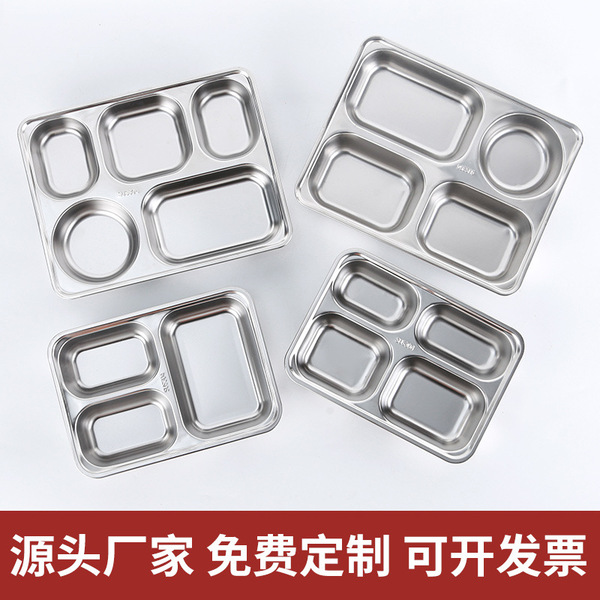 Square dinner plate stainless steel