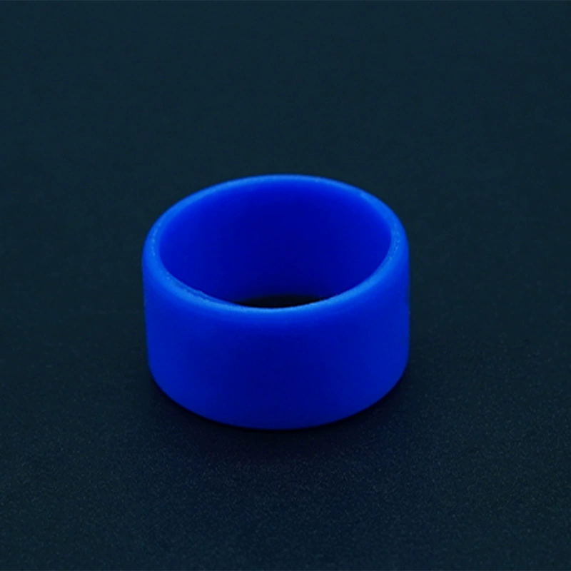 Fashionable minimalistic travel glossy silicone ring, custom-made, (Cross-border trading)