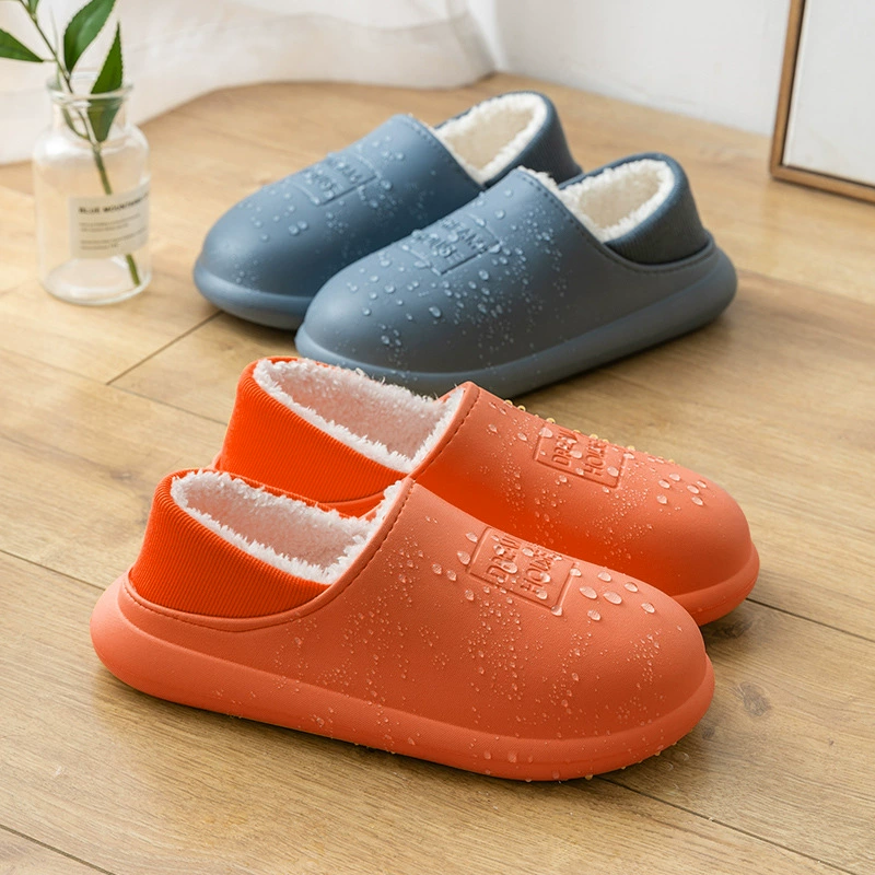 Все включено хлопковые тапочки женские осенне-зимние домашние комнатные Нескользящие износостойкие теплые тапочки для влюбленных мужские свободного размера в наличии оптом