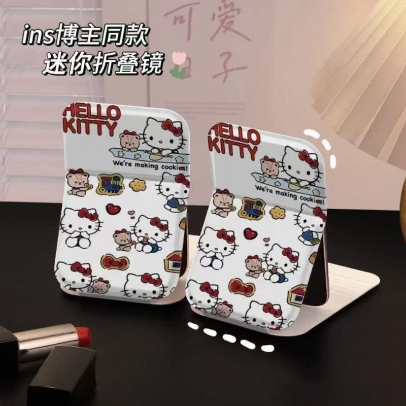 happy凯蒂猫女生学生宿舍办公室随身携带小镜子叠桌面镜化妆镜|undefined