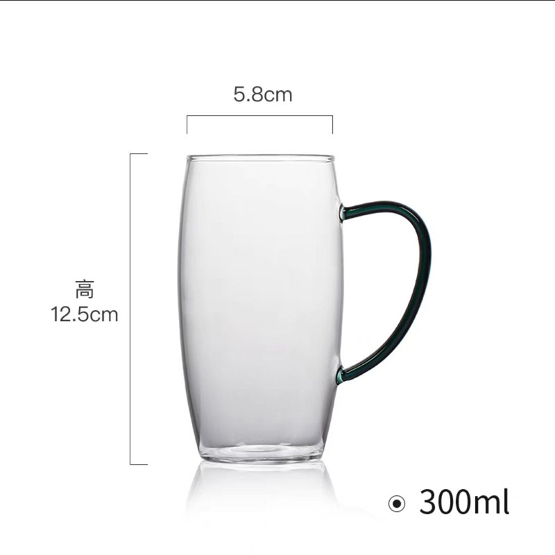 Vidrio transparente de borosilicato taza de té verde taza de té especial mono Kui Oficina taza de té de frutas