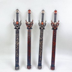 儿童玩具仿真刀剑自动弹射宝剑带鞘兵器景区道具玩具仿古百货批发
