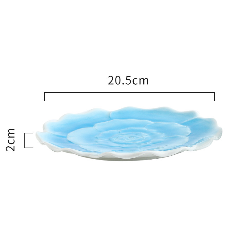 Blue rose plate⚑